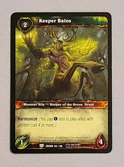 World of Warcraft TCG - Keeper Balos 155 - Image 1