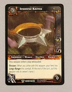 Irontree Knives - Crown of the Heavens - World of Warcraft TCG - 182/198 - Image 1