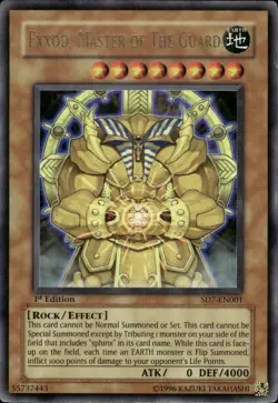 Exxod, Master Of The Guard - Ultra Rare 1st Edition SD7-EN001 - MP - YuGiOh - Image 1