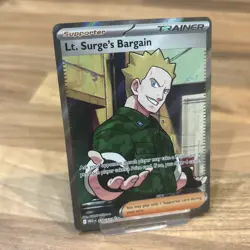 Pokemon TCG Lt. Surge's Bargain Mega Evolutions Ultra Rare Card 170/132 - Image 2