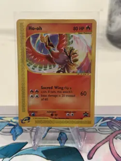 Pokemon Card Ho-oh Wizards of the Coast Series #52 Black Star Promo - Image 2