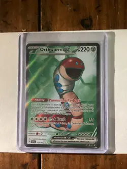 Orthworm EX Stellar Crown Ultra Rare Pokemon TCG Card 162/142 - Image 1