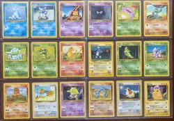 Pokemon Complete Base Set, Fossil, Jungle (1999 WOTC) U/C - 134 Cards LP/MP - Image 4