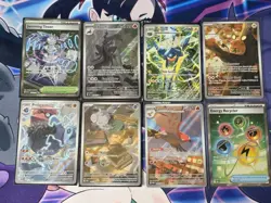 Pokemon Full Art Card Lot – 8 Cards – Dedenne, Espurr, Salazzle + More – Modern - Image 1