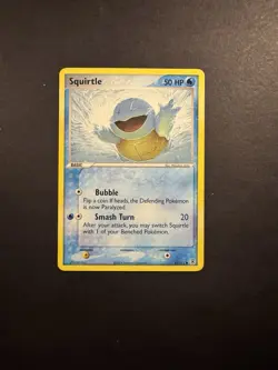 Pokemon Squirtle TCG EX FireRed & LeafGreen Card 83/112 Regular Common - Image 1