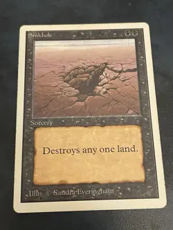 Sinkhole Unlimited MTG Magic the Gathering Card LP - Image 1
