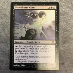 Wizards of the Coast Graveborn Muse Creature Black 10th Edition Kev Walker 3/3 - Image 1