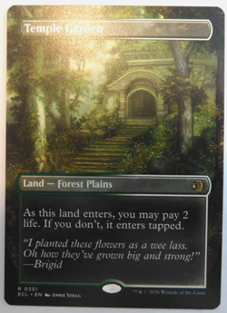 Temple Garden - Borderless - Regular - Lorwyn Eclipsed - NM - Fresh from pack - Image 1