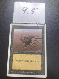 1993 WotC MAGIC the Gathering UNLIMITED unplayed SINKHOLE near mint - Image 4