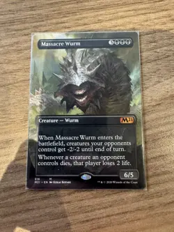 Massacre Wurm Alternate Art Borderless , Mythic Core 2021 , MTG , NM - Image 1