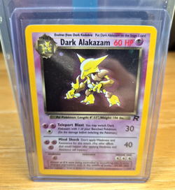 Pokemon TCG Dark Alakazam 1/82 Team Rocket Holo Rare Unlimited NM - Image 1
