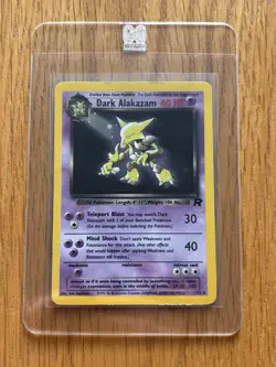 Pokemon Dark Alakazam TCG Team Rocket Card 1/82 Holo Unlimited Rare - Image 1