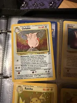 Clefable 5/130 Base Set 2 Holo Rare Pokemon Card Nintendo Pokemon TCG WOTC LP - Image 1