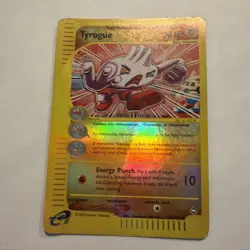 Tyrogue 63/147 Aquapolis 2002 Reverse Holo Pokemon Card TCG Tomokazu Komiya - Image 1