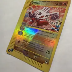 Tyrogue 63/147 Aquapolis 2002 Reverse Holo Pokemon Card TCG Tomokazu Komiya - Image 4