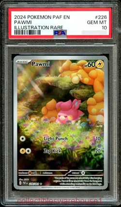 Pokemon Paldean Fates Pawmi 226 PSA 10 - Image 1