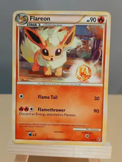 Pokemon Card - Flareon Undaunted 26/90 Uncommon - Image 1