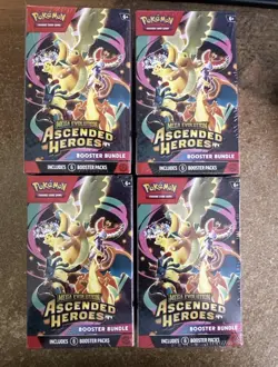 Pokemon Ascended Heroes Booster Bundle - Lot of 4 SEALED - Image 1