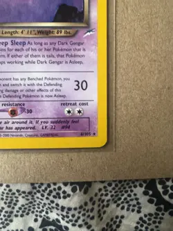Pokemon Dark Gengar 6/105 Neo Destiny Holo Rare Unlimited English NM - Image 3