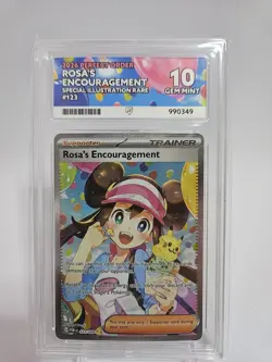 Rosa’s Encouragement ACE 10 SIR 123/088 Perfect Order Pokemon Card (Perfect Sub) - Image 1