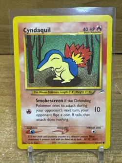 Pokemon TCG Cyndaquil 61/105 Neo Destiny Unlimited NM WOTC. - Image 1