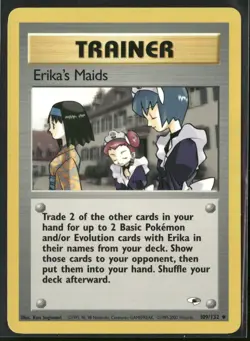 Erika's Maids 109/132 Uncommon Gym Heroes Pokemon Lightly Played - Image 1