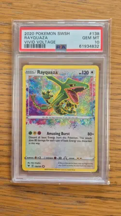 Pokemon - PSA 10 - Rayquaza - 138/185 - Sword & Shield - Vivid Voltage - English - Image 1