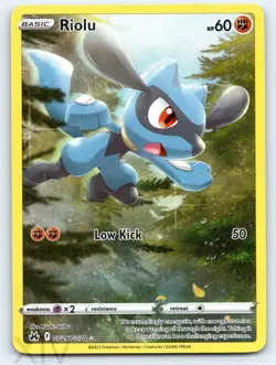 Riolu GG26/GG70 Pokemon Crown Zenith Galarian Gallery Trainer Gallery Rare - Image 1