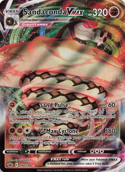 Sandaconda VMAX 090/198 Holo VMAX Rare Chilling Reign Pokemon Near Mint - Image 1