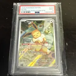 2025 Pokemon SVP EN #173 EEVEE Prismatic Evolutions ETB PSA 9 - Image 1