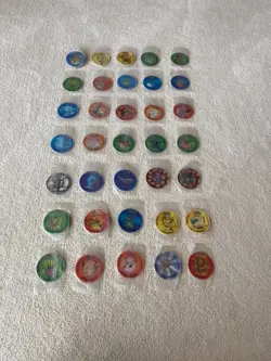 Pokemon Tazo Complete Set X 35 Walkers 2001 Sealed - Image 1