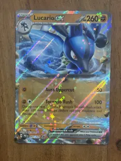 Pokemon TCG Lucario EX Prismatic Evolutions 051/131 Double Rare NM - Image 1