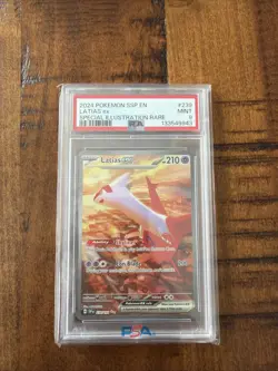 2024 Pokemon SSP EN Special Illustration Rare #239 Latias ex PSA 9 MINT - Image 1