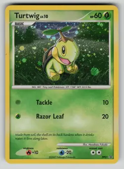 Turtwig DP01 Holo Promo Diamond and Pearl Promos Pokemon MP dent - Image 1