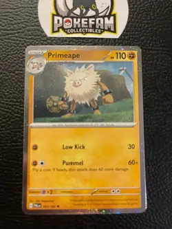 Primeape - 107/193 - Cosmos Holo Exclusive Paldea Evolved Promo Pokemon - NM/M! - Image 1