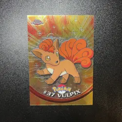 2000 Topps Chrome Pokemon Series 1 Vulpix Base Holo #37 - Image 1