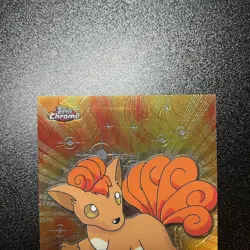 2000 Topps Chrome Pokemon Series 1 Vulpix Base Holo #37 - Image 2