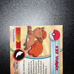 2000 Topps Chrome Pokemon Series 1 Vulpix Base Holo #37 - Image 5