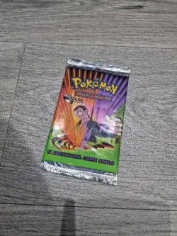 Potential Reseal Tampered* 2000 Pokemon Gym Challenge Set Booster Pack WOTC - Image 1