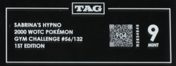 2000 WOTC Pokemon Gym Challenge 1st Edition 56/132 Sabrina's Hypno TAG 9 (904) - Image 3