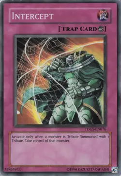 Yugioh Intercept TDGS-EN076 Super Rare LP - Image 1