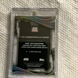 2025 Topps Star Wars Chrome Galaxy You Underestimate My Power Wave 60/99 - Image 4