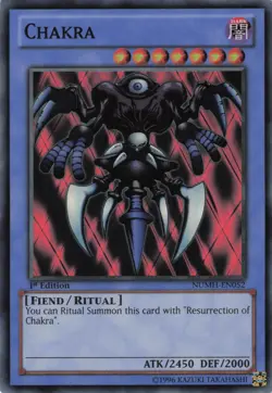 Yugioh Chakra NUMH-EN052 Super Rare 1st Edition LP - Image 1