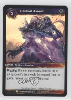 2013 World of Warcraft TCG: Caverns Time Treasure Pack Box Umbral Assault #23 - Image 1