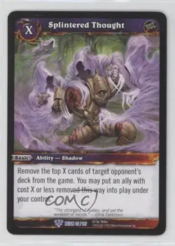 2013 World of Warcraft TCG: Timewalkers - Reign of Fire Splintered Thought #37 - Image 1
