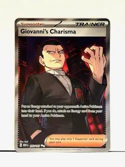 Giovanni's Charisma 197/165 Ultra Rare Scarlet & Violet 151 Pokemon Card TCG NM - Image 1
