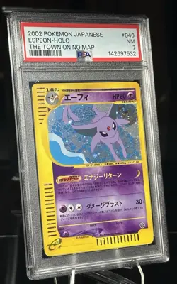 Espeon Town On No Map Holo Japanese #046 PSA 7 - Image 1