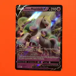 Galarian Rapidash V Holo Promo SWSH111 Pokemon Sword Shield Black Star TCG - Image 2