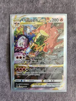 Pokemon TCG Charizard Vstar Sword & Shield Swsh262 Holo Promo - Image 1