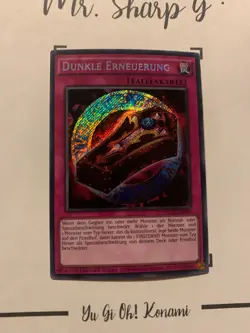 DUNKLE ERNEUERUNG- LIMITIERTE AUFLAGE YGLD-DEB00 DE Yu-Gi-Oh! CARD SECRET RARE - Image 2